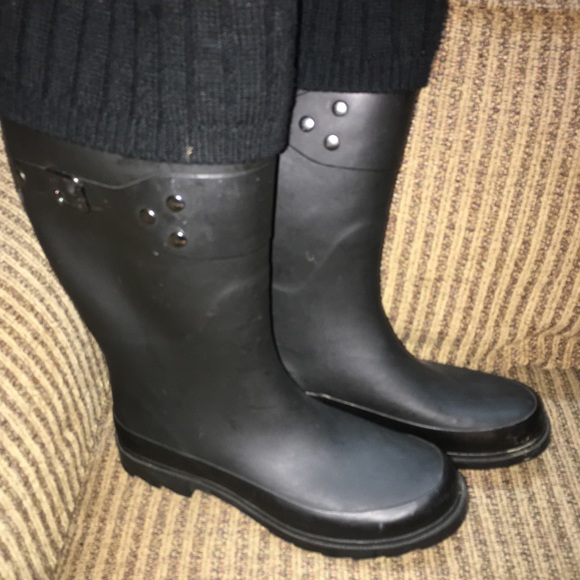 GAP Rain Boots w/ Knee Hi Socks - Picture 3 of 6